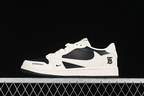 All categories Air Jordan Jordan series basketball shoes Air Jordan 1 Low High-end customized low-top sneakers Travis Scott x Fragment Design x Air Jordan 1 Low OG SP AJ1 Joe 1 Burberry joint-off-white and black low-top cultural casual sneakers BB6588-316